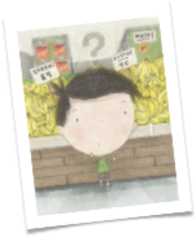 A boy at the grocery store from E Is for Environment